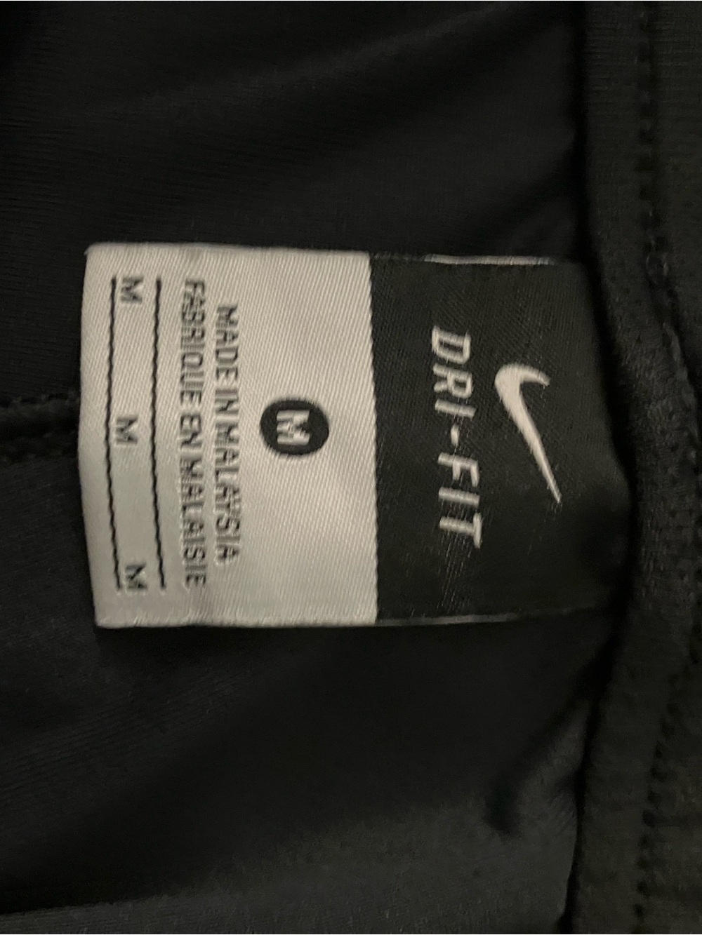 Nike Black Dri-Fit Track Pants with Pink Piping - Picture 2 of 7